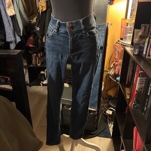 New York & Company Dark Blue Straight-Leg Women's Jeans